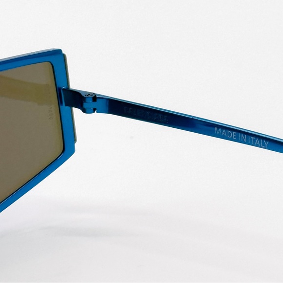 NEW BALENCIAGA BB0192S 003 BLUE GEOMETRIC WOMEN SUNGLASSES BALENCIAGA - Picture 8 of 11